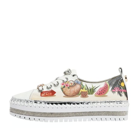 【数量限定】★ベストセラー★〜SUN & SAND〜プラットフォームレザースニーカー